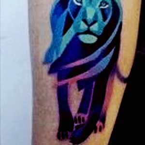 Cool! #lion #colorful #colorbock #forearm 