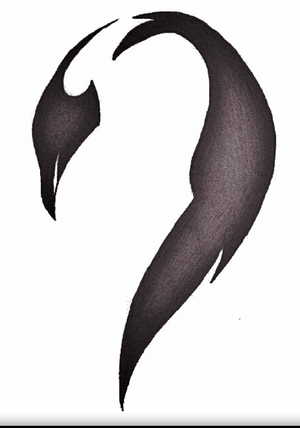 tribal penguin tattoo