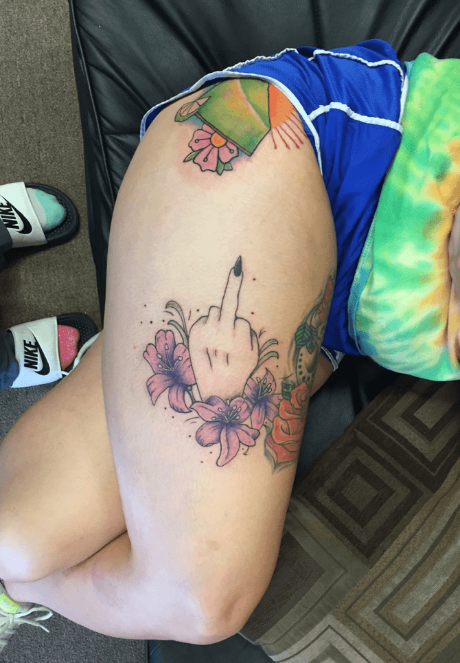 Fuck off tattoo