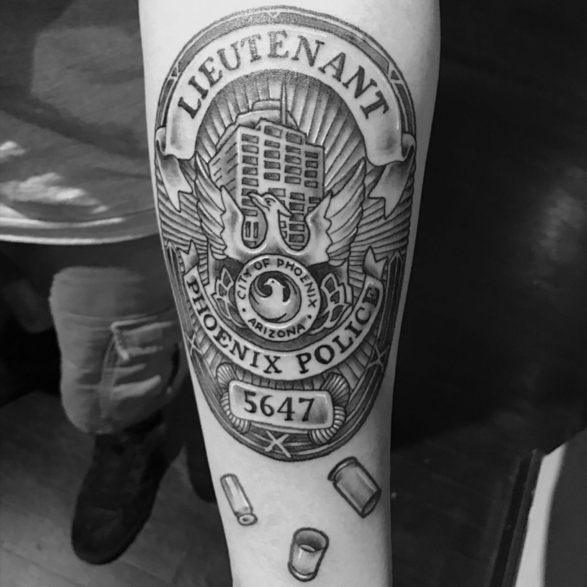 Tattoo uploaded by Olivia • Arizona Lieutenant badge • Tattoodo