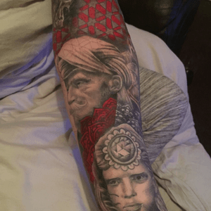Getting some colour put into my sleeve. 