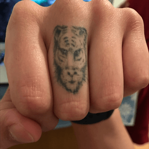 #tiger #finger #tigertattoo #fingertattoo