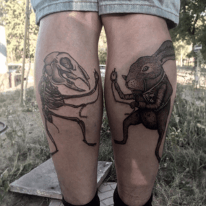 #tat #tatoo #tatted #tattoodo #rabbit #rabbittattoo #Black #blacktattoo #blacktattoos #graphic #graphictattoo #graphictattoos 