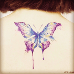 Beautiful! #butterflytattoo #butterfly #watercolor #colorful 