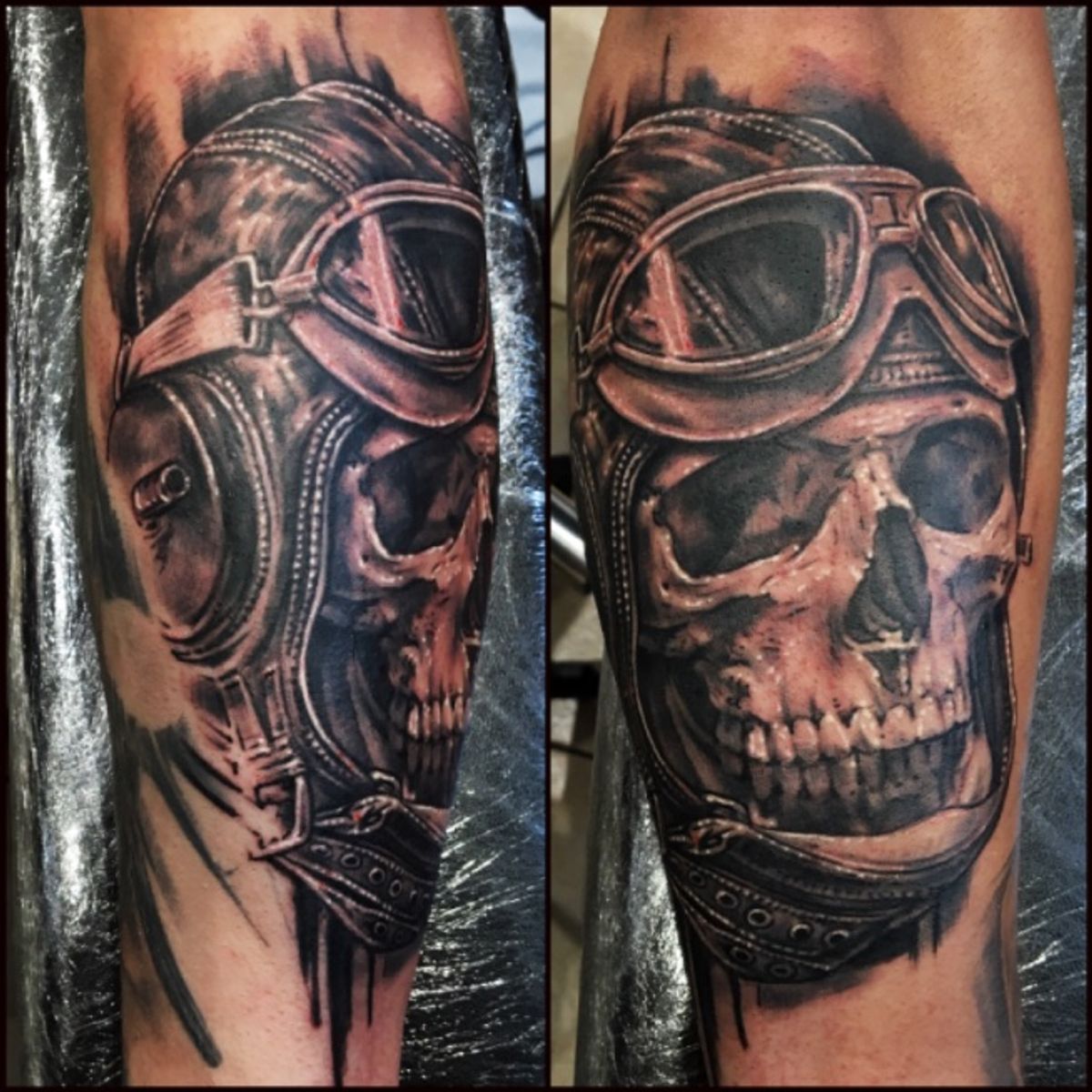 Tattoo uploaded by Guy Tinsley • Flying skull #realistic #blackandgrey ...