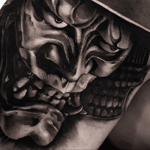 Close up of part of #sleeve #blackngrey #warrior @yz_asencio_art #yzasencioart 