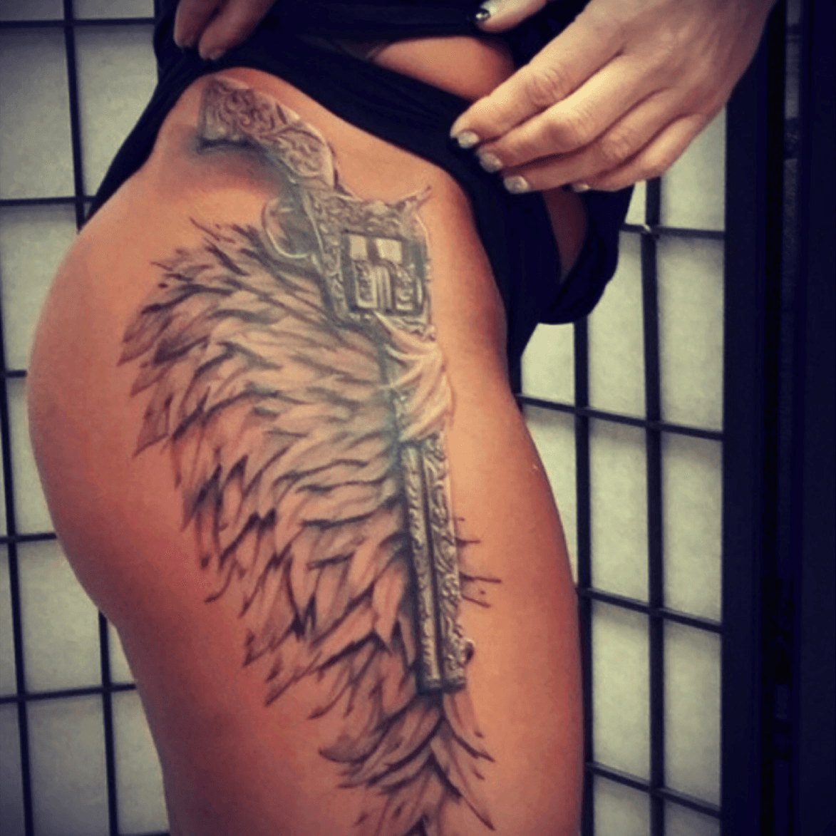 Margaret Cho Garter Gun Thigh Tattoo  Steal Her Style