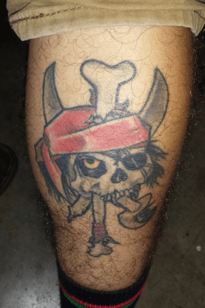 My first tattoo. A cool zorlac design knock off from the 80s