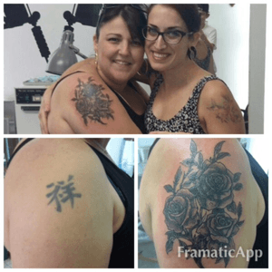 Before and after 🌹RoseTattoo Israel 🤘🏻🙏✨