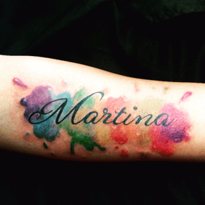 Martina!! #lettering #colortattoo #kissink 