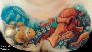 Sea Life Tattoo by Jesse Varadro