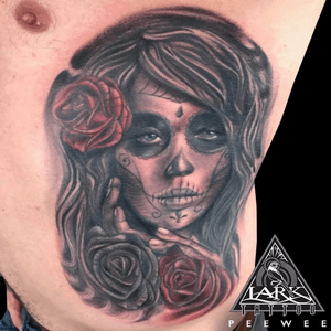 Tattoo by Lark Tattoo artist PeeWee. See more of PeeWee's work here: http://www.larktattoo.com/long-island-team-homepage/peewee/ #DayOfTheDead #DayOfTheDeadTattoo #DíaDeMuertos #DíaDeMuertosTattoo #rose #rosetattoo #tattoo #tattoos #tat #tats #tatts #tatted #tattedup #tattoist #tattooed #inked #inkedup #ink #tattoooftheday #amazingink #bodyart #tattooig #tattoosofinstagram #instatats #larktattoo #larktattoos #larktattoowestbury #westbury #longisland #NY #NewYork #usa #art