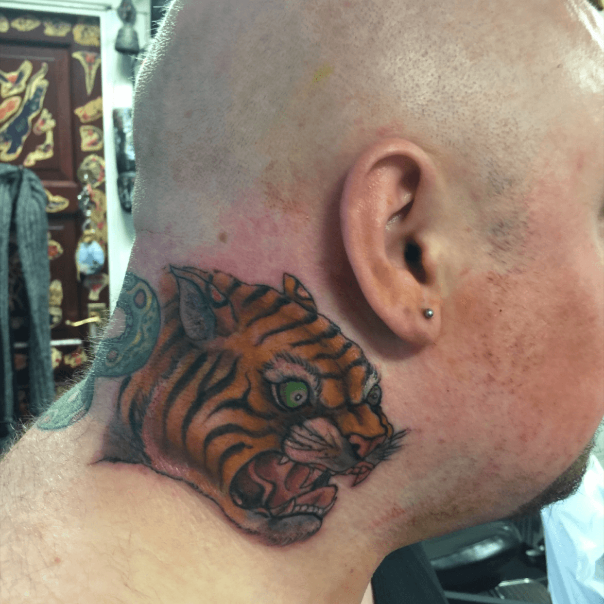 Outlaw Ink в Twitter Tiger tattoo by Russell Trautwein  httpstcoAVtMsCl5o1  Twitter