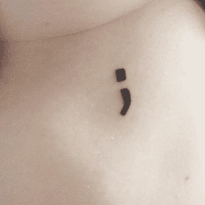 Little semicolon #semicolon #semicolonproject #tattoo #underboobs #tattooapprentice #lyon