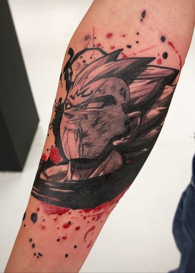 Vegeta tattoo by Max Castro Tattoo