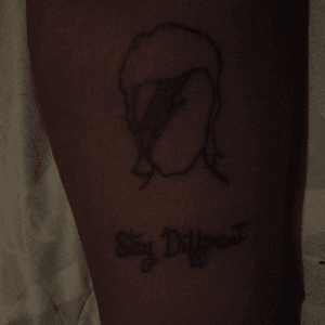 My Tattoo in rememberence of David Bowie! #davidbowie 