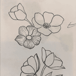 Rough outline of what im getting on my #halfsleave #sleeve #daintyflower #girlytats 