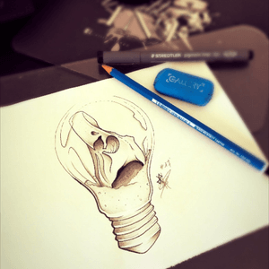 Duck skull bulb design available flash design. Pleas dont Steal ✍🏼🐣✏️🖍💡#duck #tattoo #tattoodesign #flash #flashdesign #tattoos #tattooart #tattoolife #tattooartist #tattoowork #tattooideas #tattooflash #instatattoo #tattoosketch #staedtler #staedtlerpencils #staedtlerart #pencil #pencilwork #liner #noripping #visibleink  #skull #bulb #lightningbulb #duckskull