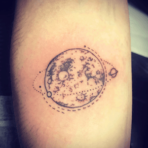 Cheeky little #moon tattoo i got the other day! #space 