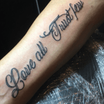 #loveall #trustfew #lettering #cursive #worldfamoustattooink #electrumpremiumstencilprimer #tattoo #tattoos #script #longislandtattoos #suffolkcountytattoos