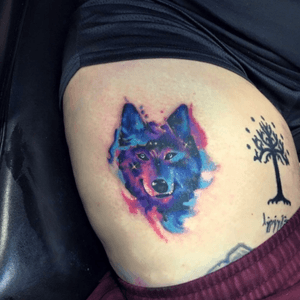 Wolf #watercolor #tattoo 