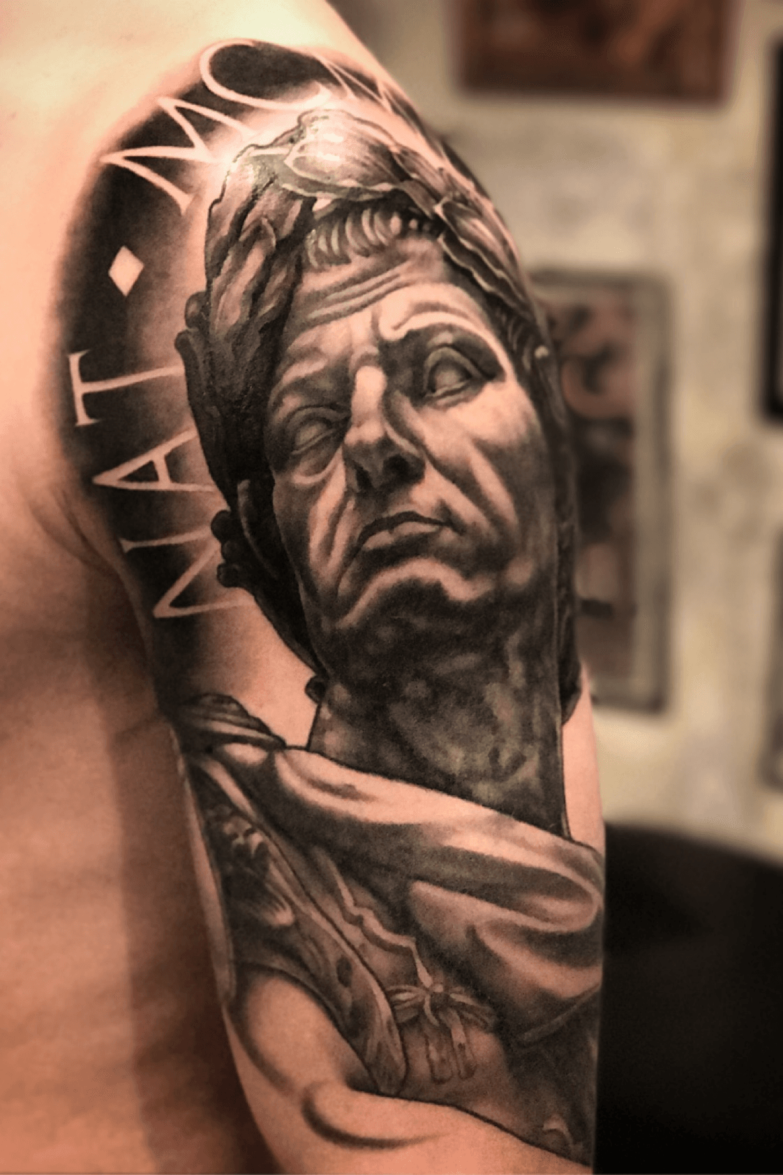 Julius Caesar tattoo by Mark Wosgerau  Post 18288  Greek tattoos Roman  tattoo Tattoos