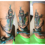 For the love of #anchor ,  #sea , #bodyart , #sketch , #watercolor and #tattoos Sharpies on legs. 