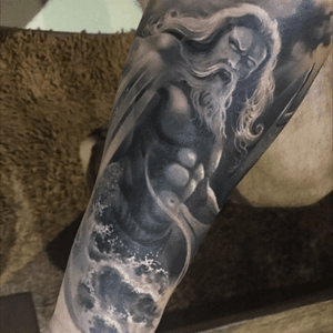 Poseidon done by joky fluke luxury ink 