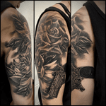 Roses and gun