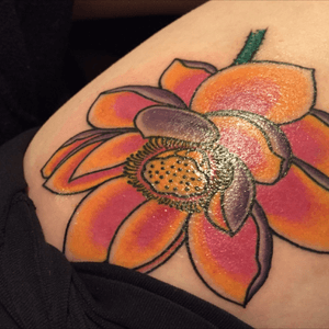 Lotus Flower done by Keith at Absolute Art Tattoo in Richmond, VA