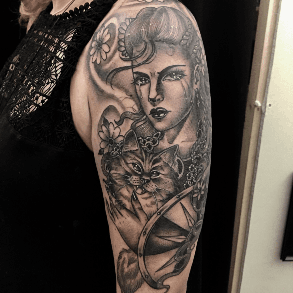 Norse Goddess Freya done by Adam White  HelterSkelter tattoo UK  r tattoos