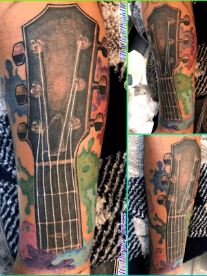 #purple_Inkxx #color #waterwalor #blackandgrey #realistic #guitar #tattooartist 