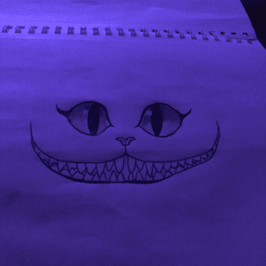Simple cat face #Alice #wonderland #cheshirecat  hmu if interested to get tattooed by me#ChooseYoPoison
