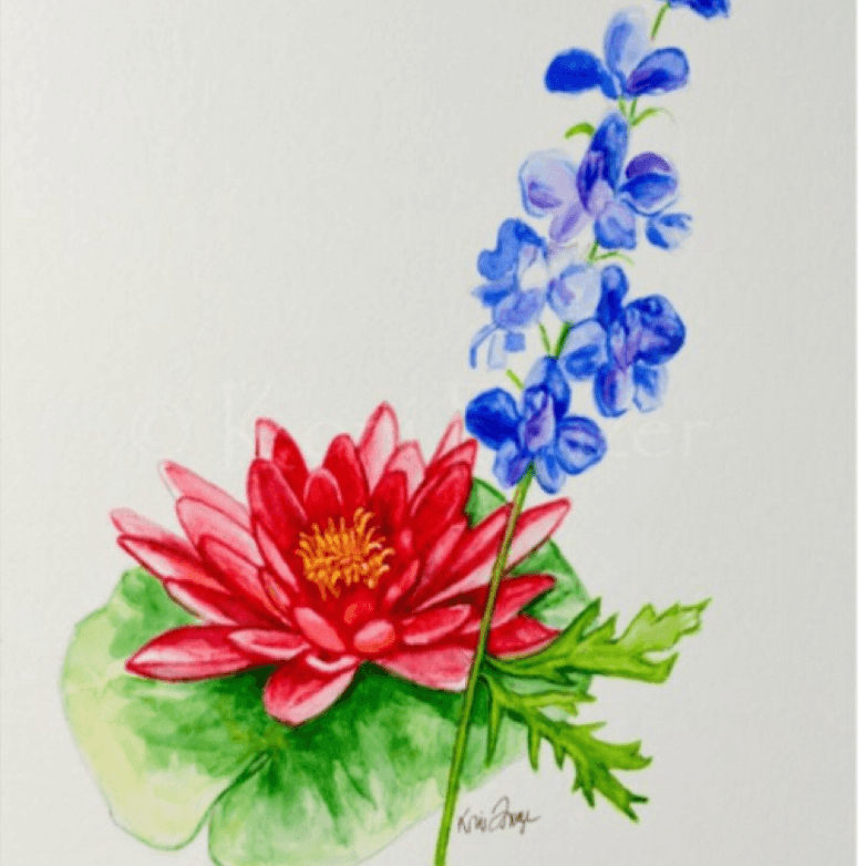 July larkspur flowers for her  brittanywelshtattoos  Facebook