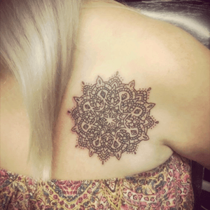 Mandala/henna based design i tattooed not long back #henna #tattoo #mandala 