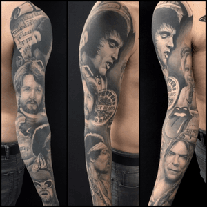All healed! Thanks @el_the_plumber see you soon mate!! #PaulMccartney 's face looks a little distorted in this photo but it isn't I promise!! #Elvis #JimiHendrix #DavidBowie #KurtCobain #PaulMccartney #rollingstones #bngsociety #blackandgrey #TAOT #photos #photo #rotaryworks #tattoos #tattoo #bnginksociety #blackandgreytattoo #inkjecta #rotaryworks #fudoshintattoos #lovehatesocialclub @fudoshintattoos @love_hatelondon