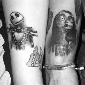 My boyfriend and I got Jack & Sally because our relationship started with him giving me a note on halloween with jack's face in a heart, saying "have a spooky night, pretty lady." He's my jack, & im his sally; "we're simply meant to be." ❤️💀🎃