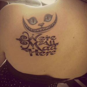 Cheshire cat #cat #cheshirecat  #aliceinwonderland #tattoo #TattooGirl #Tattoodo #tattoobabe #cheshirecattattoo #TimBurton #timburtontattoo 