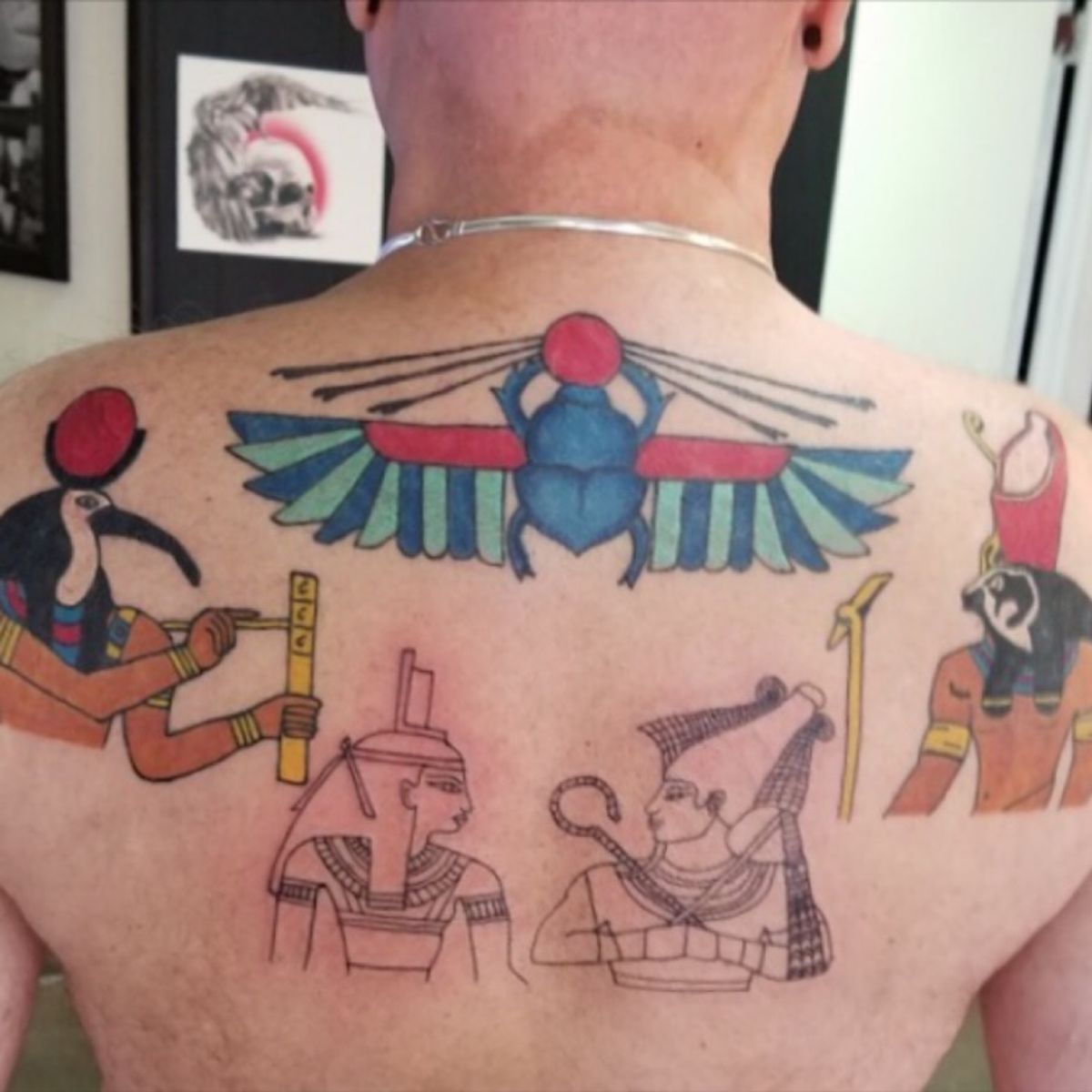 Tattoo uploaded by Tim Morehart • Next set in back piece, done by Clint