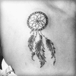 #dreamcatcher #smalltattoo #detailed #blackandgrey #inked #inklife #ink #tattoo #tattoolife #feathers #chesttattoo 