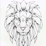 Geometric lion's head #forearmtattoo #megandreamtattoo #mynexttattoo