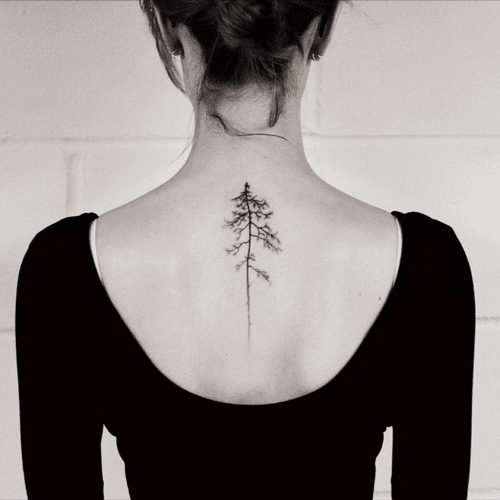 Delicate hand poked tattoo by Oliver Whiting #tree #handpoked #oliverwhiting #beautiful #delicate 