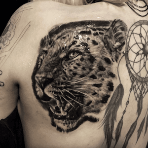 Leopard done #blackandgay #realisitictattoo 