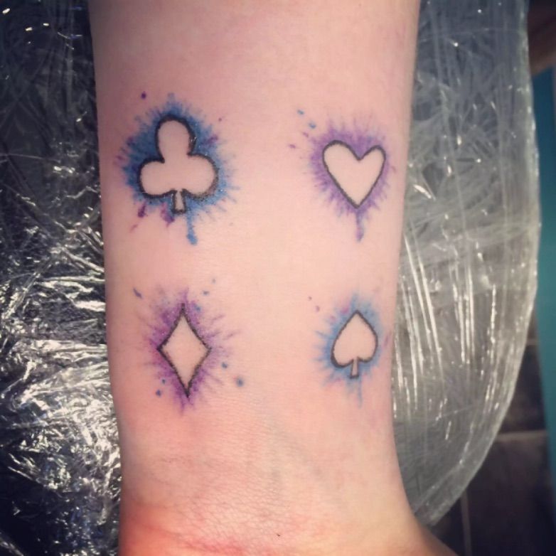 Aggregate 77+ heart spade diamond club tattoo 3tdesign.edu.vn