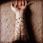 #forestattoo #forearm #forest 