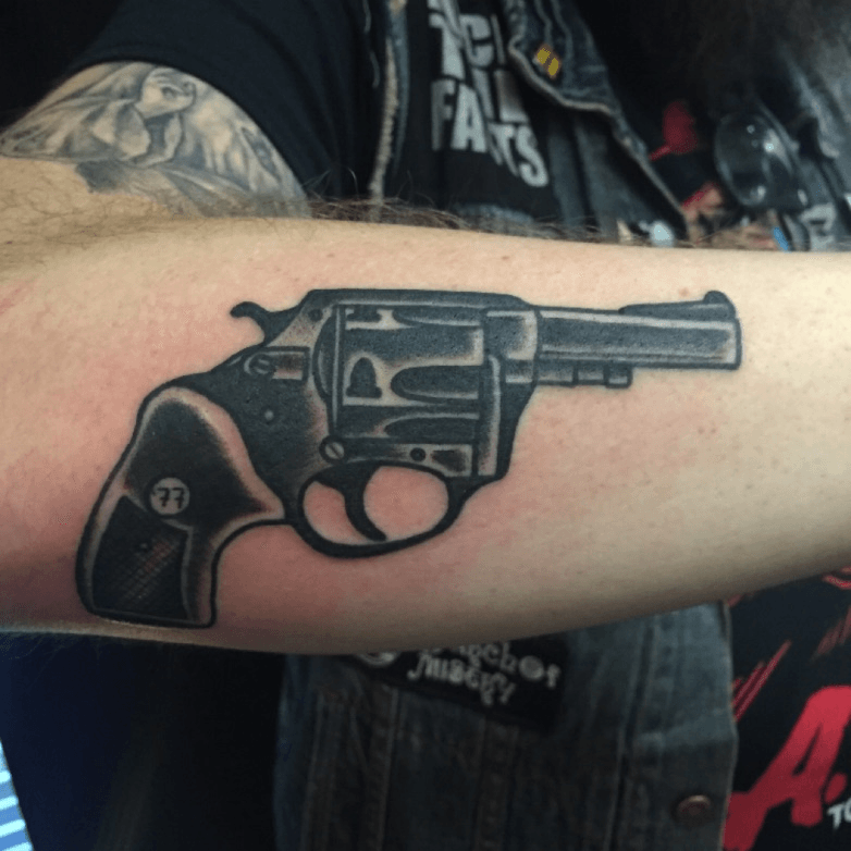 Pistol  Gun Tattoos  Last Sparrow Tattoo