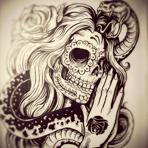 #megandreamtattoo it would be such a great honor for me, to get tattoed by @megan_massacre in person! I would love to get this tattoo in color by her.#goodluckeveryone #meganmassacre #megandreamtattoo 