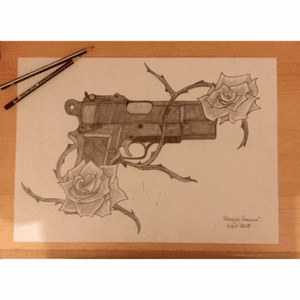 #gun #roses #drawing 