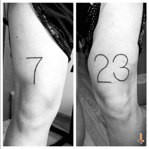 Nº202 Numbers of Life #tattoo #tattoos #ink #numbers #numerology #seven #twentythree #7 #23 #bylazlodasilva