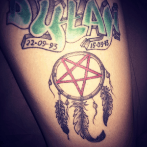Dylan was my big brother who passed away in an accident in 2013, and the dream-catcher with the pentagram is for my brother and Mötley Crüe because a few days before my brother passed away i went to the Mötley Crüe concert and i seen my brother like two or three days after the concert and was telling him all about it and that was the last time i seen him as he passed away two days later in a motorbike accident 